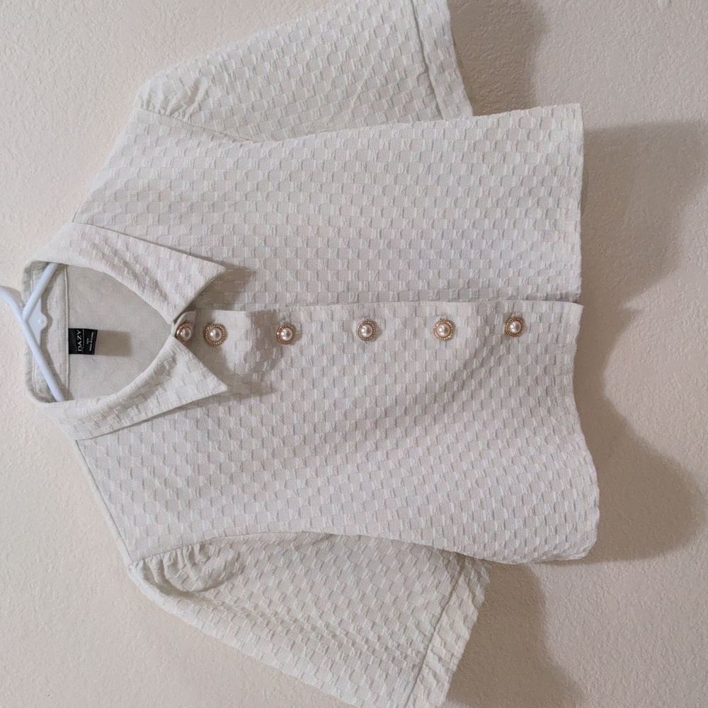 Cropped button up blouse